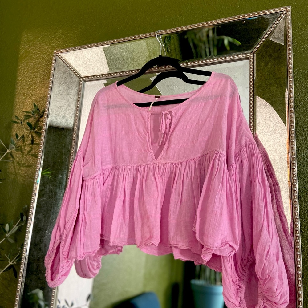 Cropped Flowy Free People Top